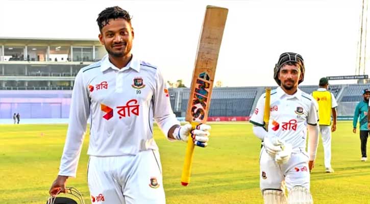 টেস্টে বাংলাদেশের এক শান্তির দিন, স্কোরবোর্ডে ১ উইকেটে ৩৩৮ রান 