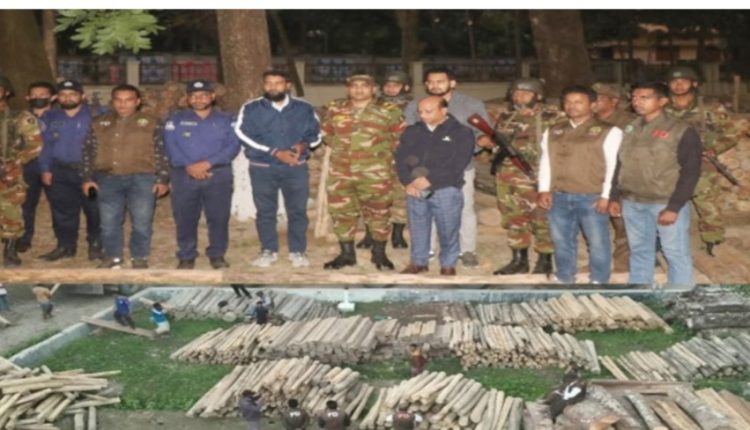 বান্দরবানে কোটি টাকার কাঠ জব্দ করেছে সেনাবাহীনি