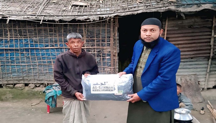 নকলায় হতদরিদ্র শীতার্থের মাঝে আস-সুন্নাহ’র শীতবস্ত্র  বিতরণ 